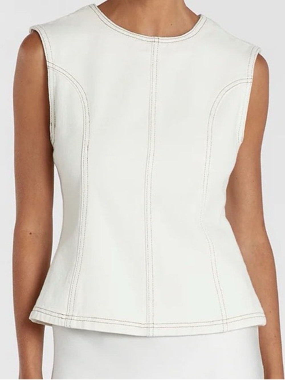 DISSH OTIS CREAM SHELL TOP